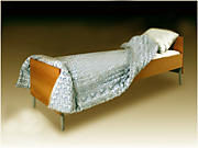 Кровать дачная с царгами,  ромбическая сетка. Спинки и царги - ЛДСП 16 мм. Размеры 1900 * 800 мм.