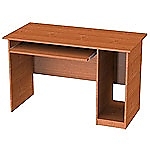 Стол письменный однотумбовый с дверкой. Описание:  Мебель выполнена из ЛДСП 16 мм. Кромка ПВХ 0.4 мм. Цвет: ольха, дуб. Размеры 1200 * 650 * 750 мм.